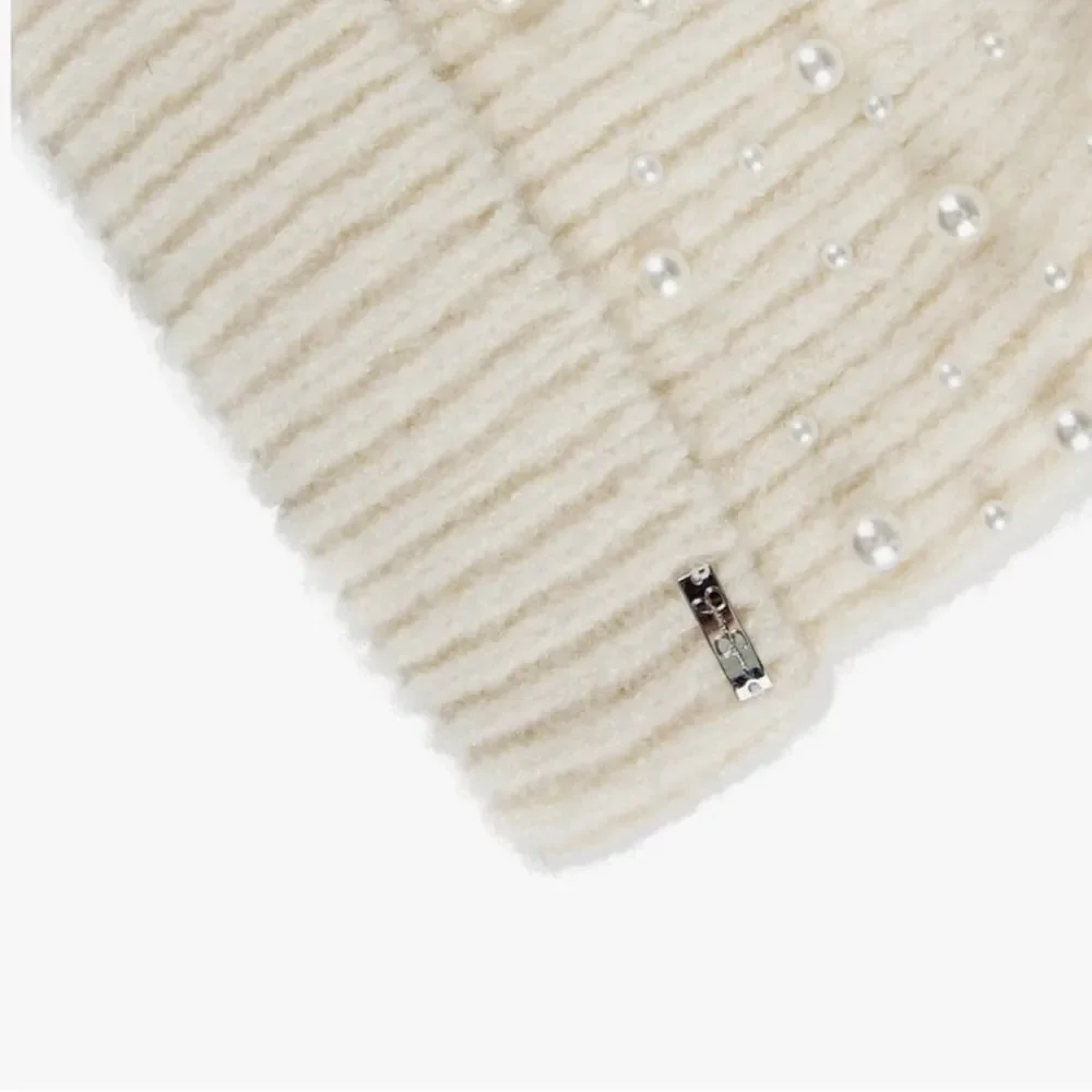 Jessica Simpson Pearl Ivory Knit Beanie